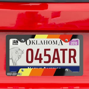 Toyota Vintage Retro Stripes License Plate Frame: 1 Frame - USA Made