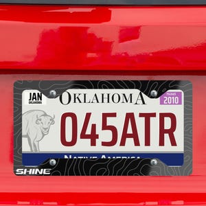 Topography License Plate Frame: Topographic - Exploration - Map - Urbex - Discoverer - 1 Frame - USA Made
