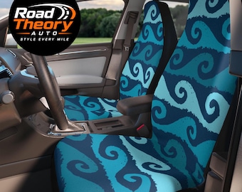 Blue Wave Car Seat Covers