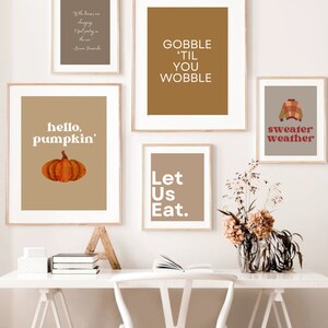 Moderne Herbst-Themen Wandposter