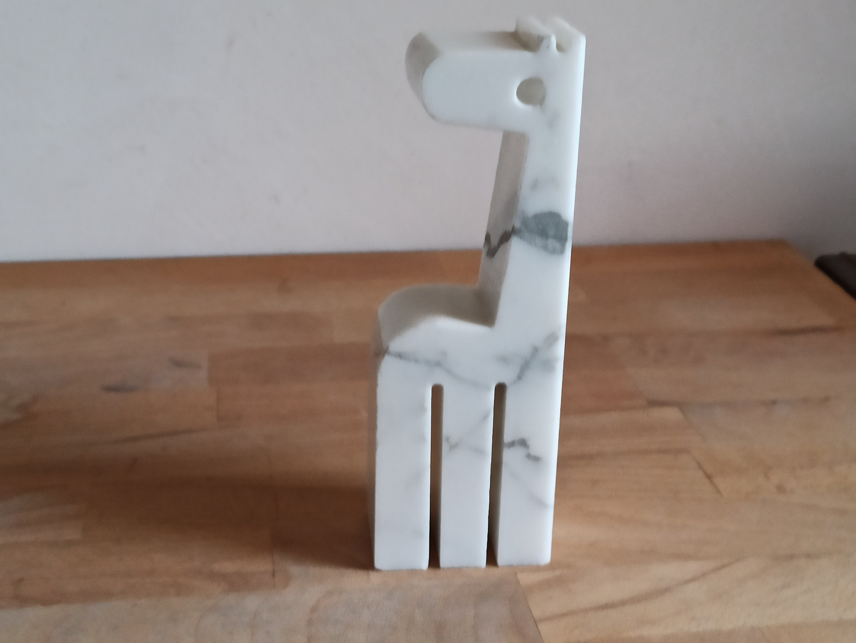Enzo Mari Design, Italian Vintage Book End, Paper Weight, Giraffe