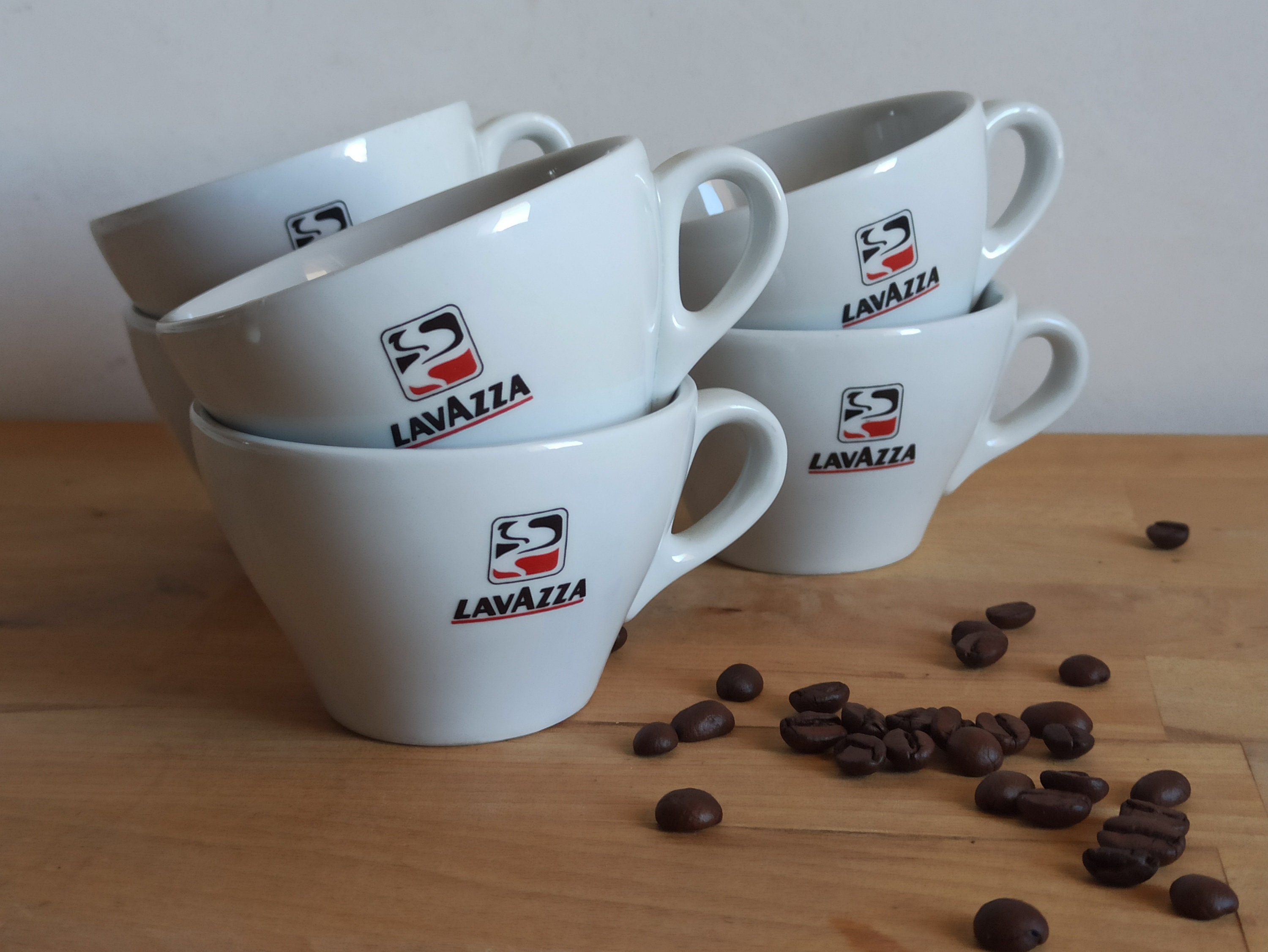 x3 Lavazza Americano Cup & Saucer Set Large Coffee Mug Italian Cups Cafe  Gift