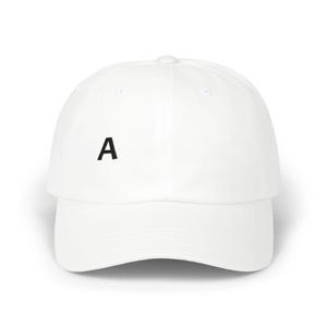 Embroidered Letter A Dad Cap | Minimal Initial Baseball Hat
