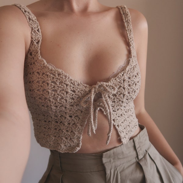 Haut au crochet MOTIF | Le haut coquille