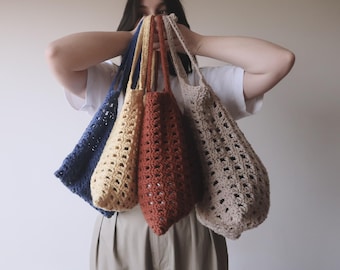 Patroon gehaakte draagtas van gaas | Faro-tas (pdf-patroon)