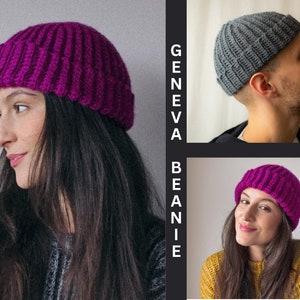 Crochet Beanie PATTERN | Geneva Beanie Winter Hat