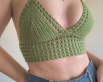 Crochet Top PATTERN | Easy Bralet Top / Bikini Top | Made to Measure instructions inclusive of every size and body shape | The Claudia Top