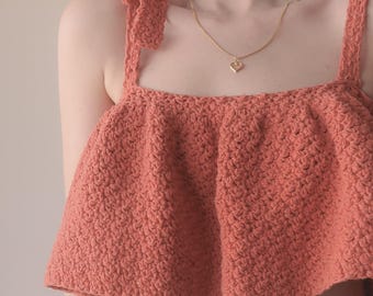 Crochet Top PATTERN | Cute Crochet Top for Beginners | Made to measure pattern, inclusive to any size | The Sintra Top