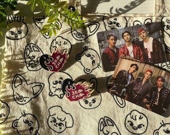 3RACHA-Inspired Heart Pin | Awesome Cute Handmade K-Pop Stray Kids Accessories | Unique & Awesome Fanmade Gift for STAY Fans