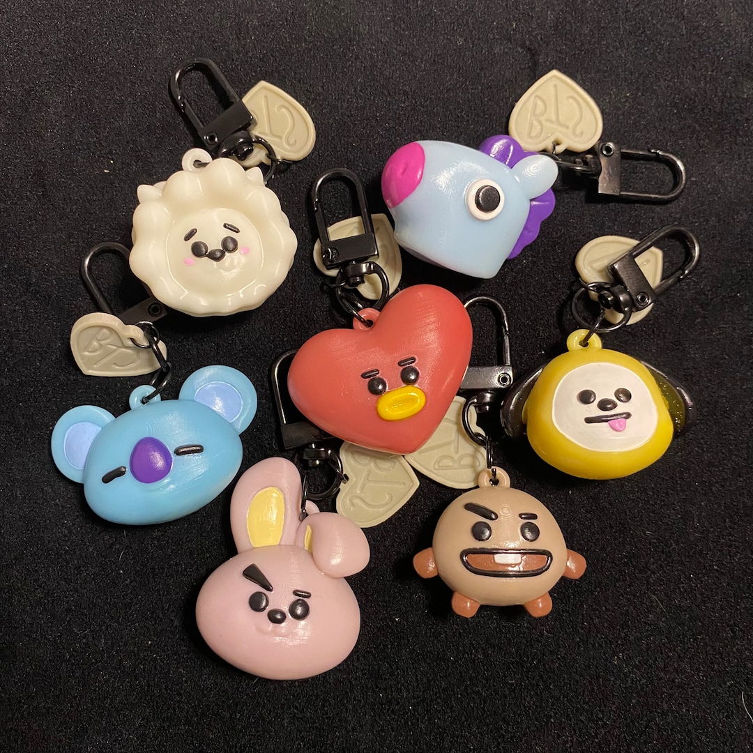 Bt21 Keychains Bts Keychains Bts Bts Key Ring Bts Key Etsy