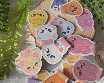 Skzoo Magnetic Bookmarks | Cute Handmade K-Pop Stray Kids-Inspired Character Accessories | Perfect Fanmade Gift for STAY Fans & Book Lovers