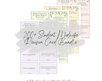 Student Midwife Revision Flash Cards Bundle