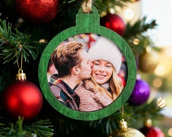 Custom Photo Ornament 2025, Couple Christmas Gift, Personalized Holiday Keepsake