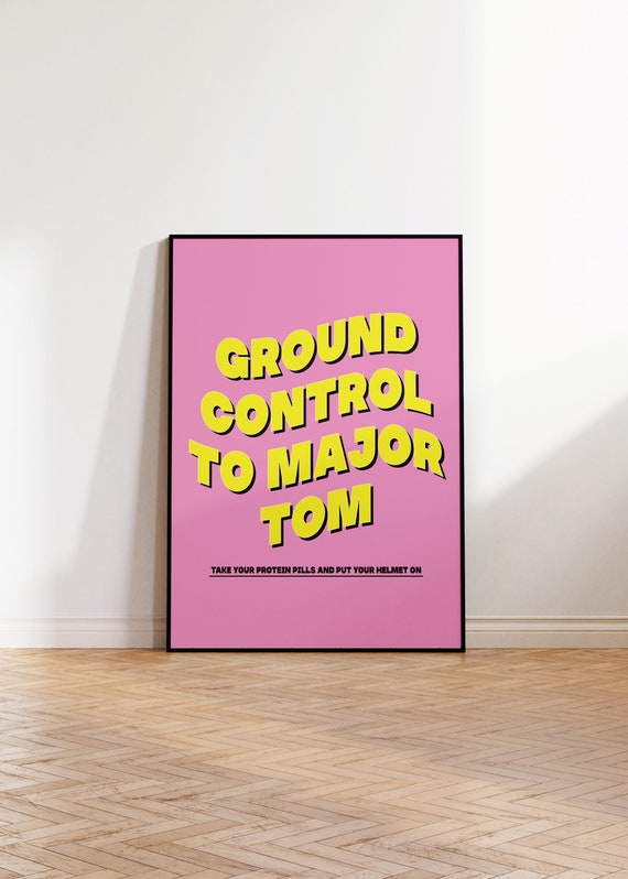 David Bowie Space Ground Control to - Etsy