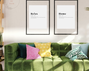 Relax Definition, PRINTABLE Art, Lifestyle, Relax Quote Sign, Dictionary Meaning, Home Decor, Digital DOWNLOAD Print Jpeg PDF