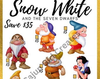 Snow White Mini Savings Challenge