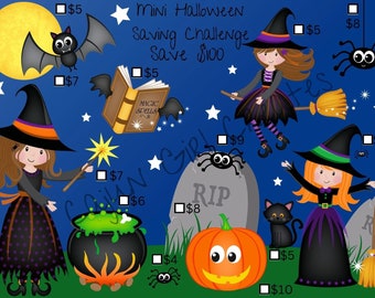 Mini-spaaruitdaging voor Halloween
