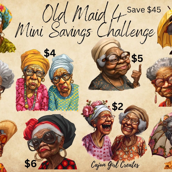 Old Maids Mini Savings Challenge 4