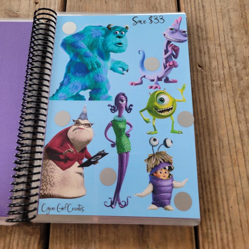 Sully Notebook Monster Inc. Savings Challenge Book - Etsy