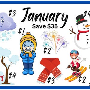 Revised January 2025****12 month Mini Savings Challenge