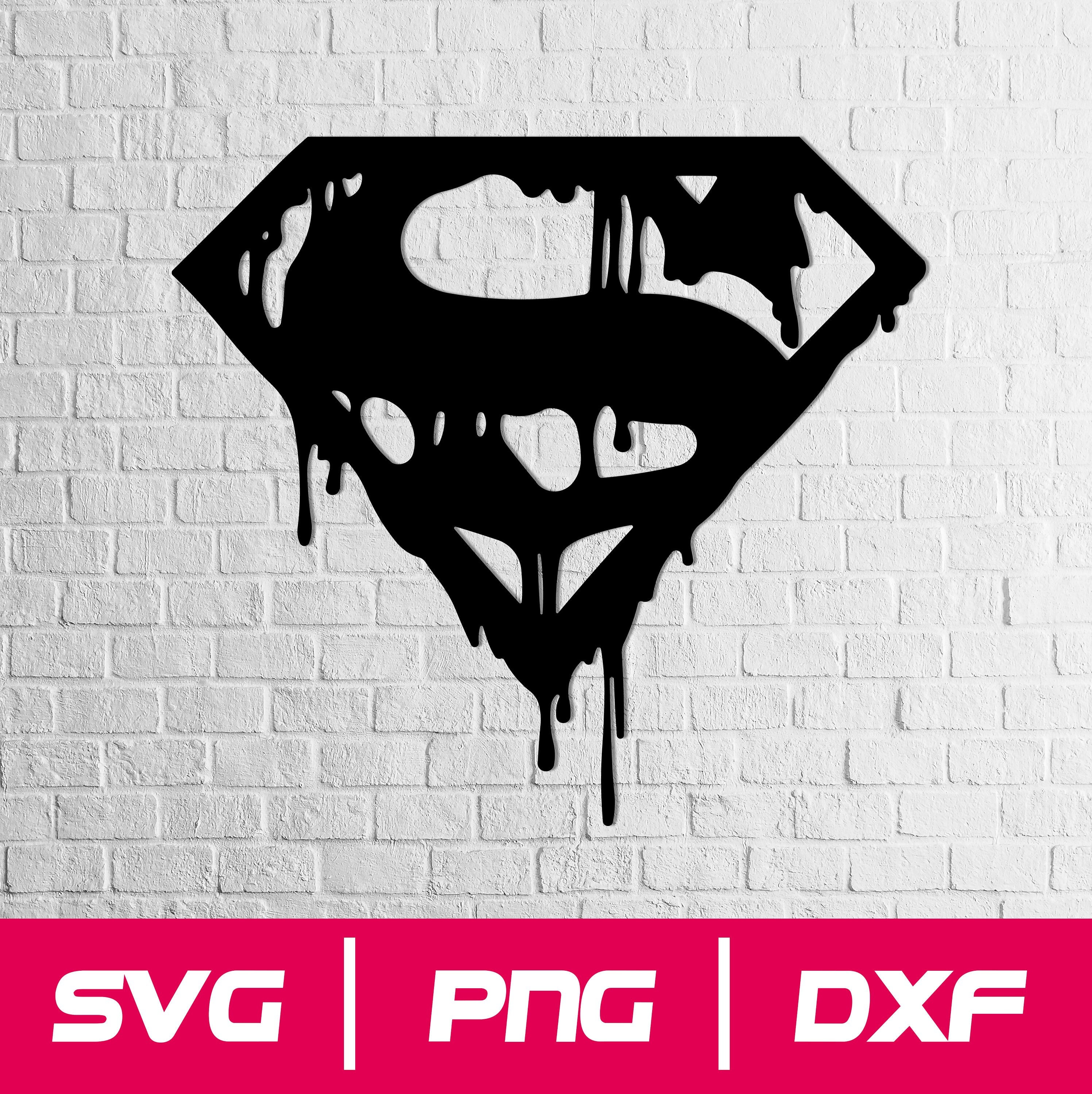 Superman Logo Svg Cut File Superman Dxf Files Hero Cut File - Etsy