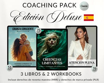 mrr plr Coaching Pack: Plantillas Canva | Mindful Parenting, Limiting Beliefs