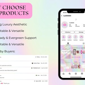 Pastel Beauty Instagram Template Kit: 145 Posts, Stories, Reels, Carousels & Covers