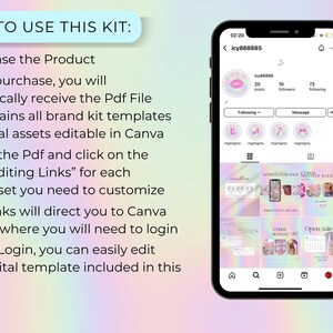Pastel Beauty Instagram Template Kit: 145 Posts, Stories, Reels, Carousels & Covers