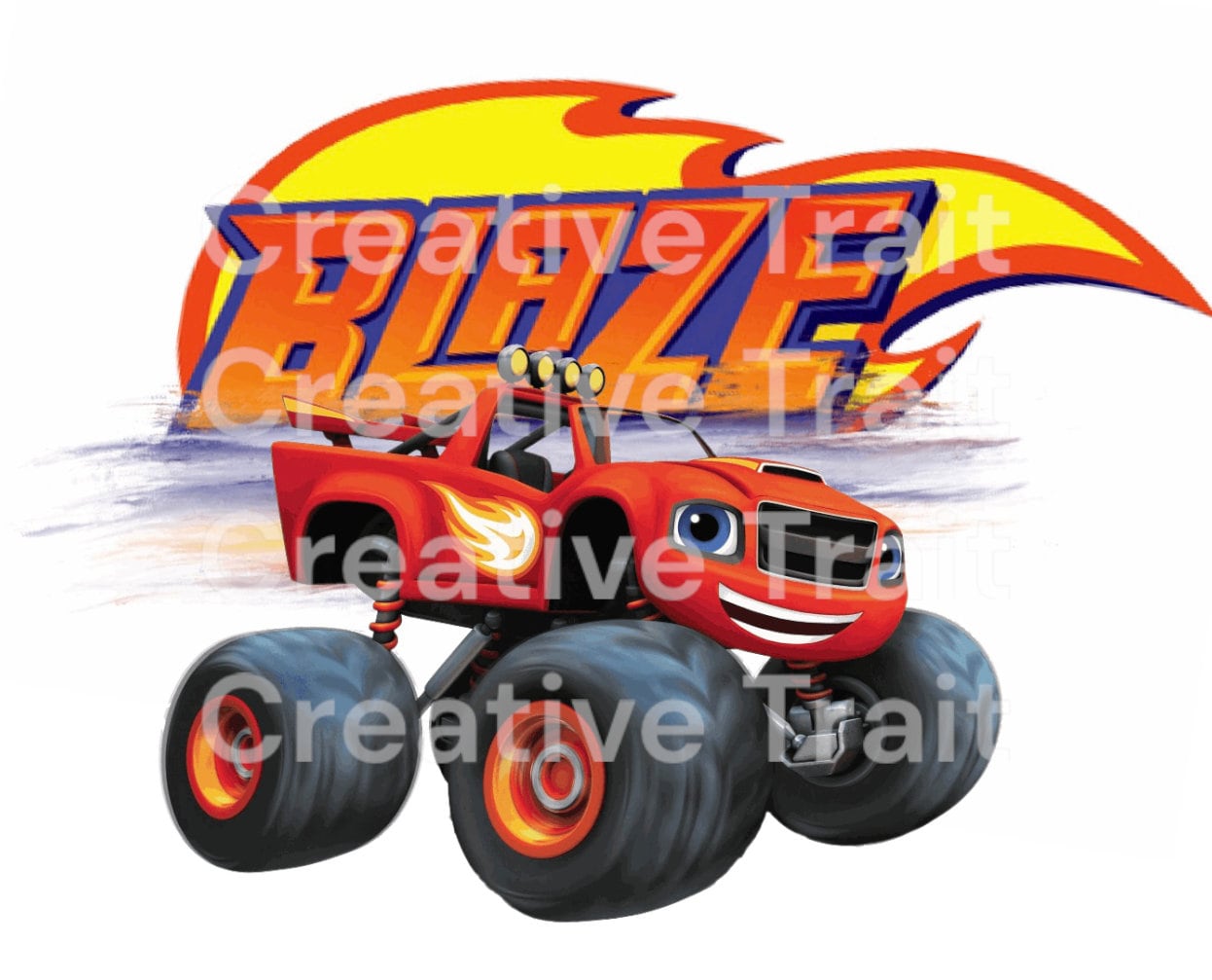 Blaze Monster Machine Truck PNG - Etsy