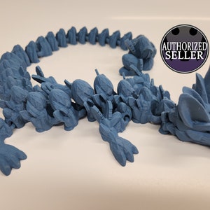 18&quot; Articulating Easter Dragon, Fidget Toy, Wiggle Pet, Articulated Toy, 3D Printed, Tik Tok