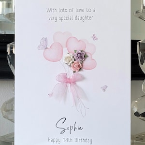 Personalisierte Geburtstagskarte mit Namen, alles Gute zum Geburtstag, Geburtstagskarte, Geburtstagskarte mit Namen, Mädchen-Geburtstagskarte, Damen-Geburtstagskarte