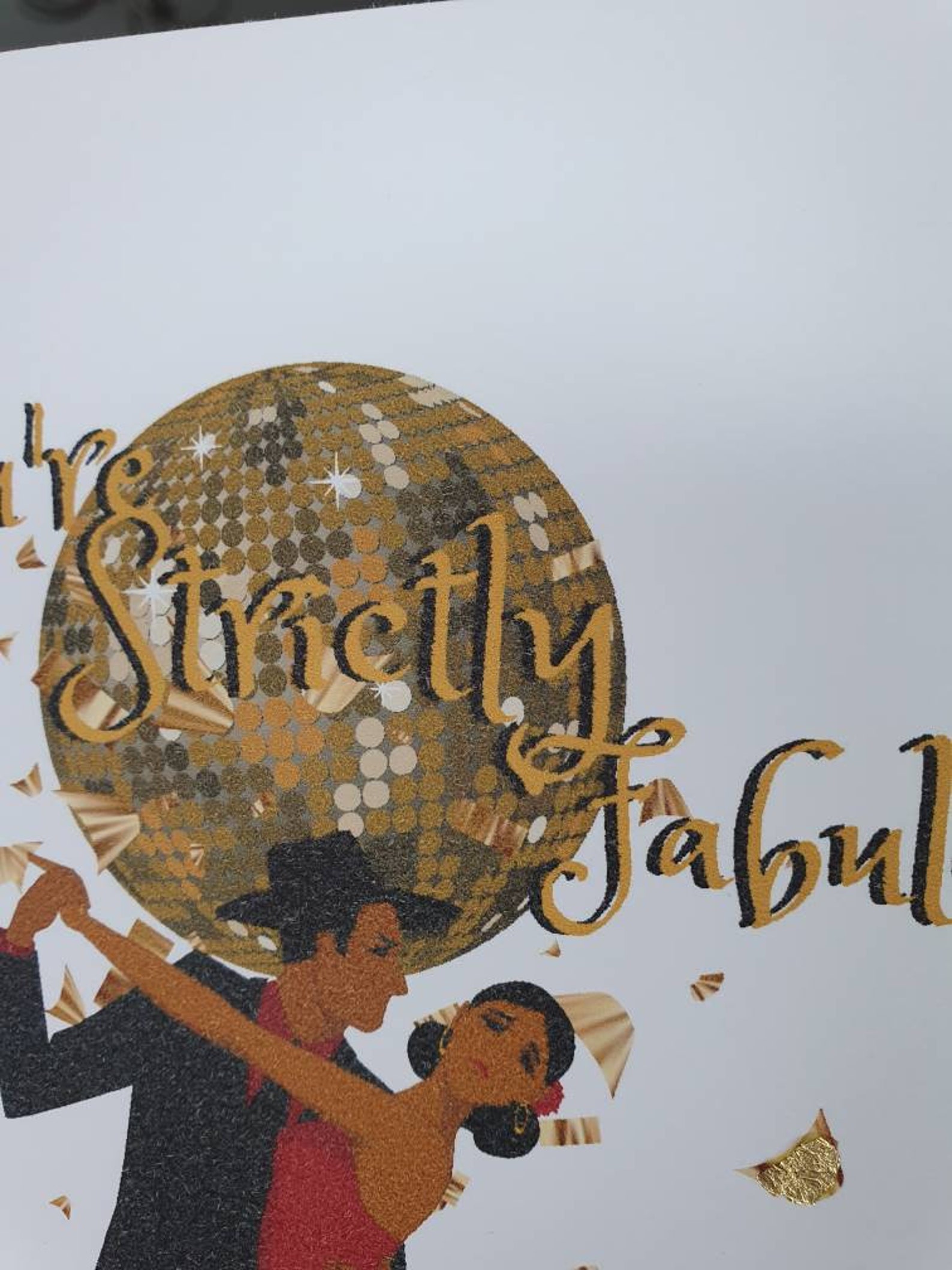 You're Strictly Fabulous Card, Ballroom Dancing Card, Happy Birthday You're Strictly Fabulous