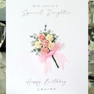 Carte fille joyeux anniversaire, carte d'anniversaire fille, carte d'anniversaire fille spéciale, carte d'anniversaire personnalisée, carte d'anniversaire fille,