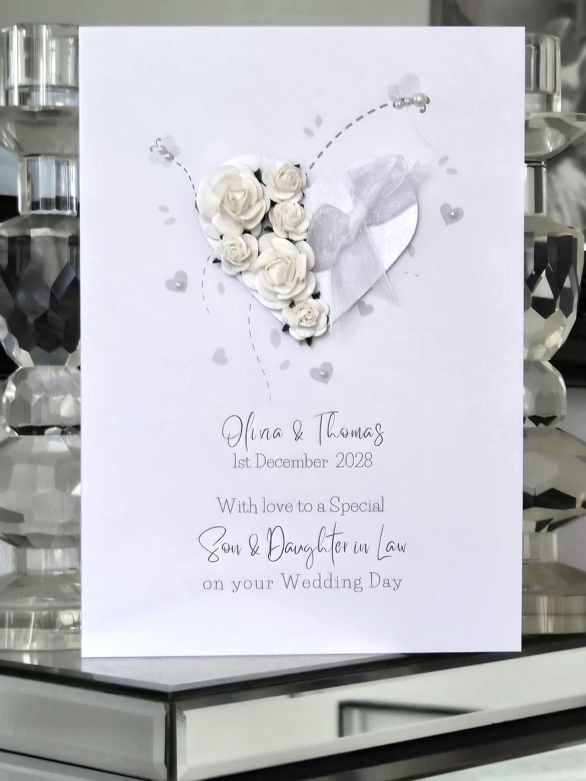 To MY Daughter-in-law on Wedding Day Welcome To The Family A5 Card Celebration To MY Daughter-in-law on Wedding Day Welcome To The Family A5 Card Celebration