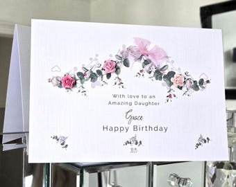 Happy birthday daughter card, daughter birthday card, amazing daughter birthday card, personalised birthday card, daughter birthday card,