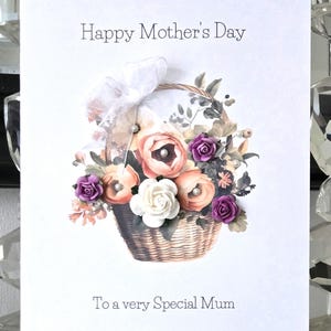 Muttertagskarte, Blumen-Muttertagskarte, spezielle Muttertagskarte, Bemutterungs-Sonntagskarte, Blumenstrauß-Muttertagskarte, Mama-Muttertag