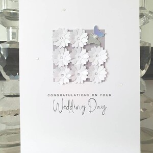 Weiße Hochzeitskarte, schlichte Tageskarte zur Hochzeit, Hochzeitskarte, zur neuen mr and mrs Karte, Hochzeitskarte