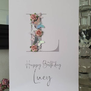 Personalisierte Name Geburtstagskarte, alles Gute zum Geburtstag Karte, Geburtstagskarte, Name Geburtstagskarte, Mädchen Geburtstagskarte, Damen Geburtstagskarte