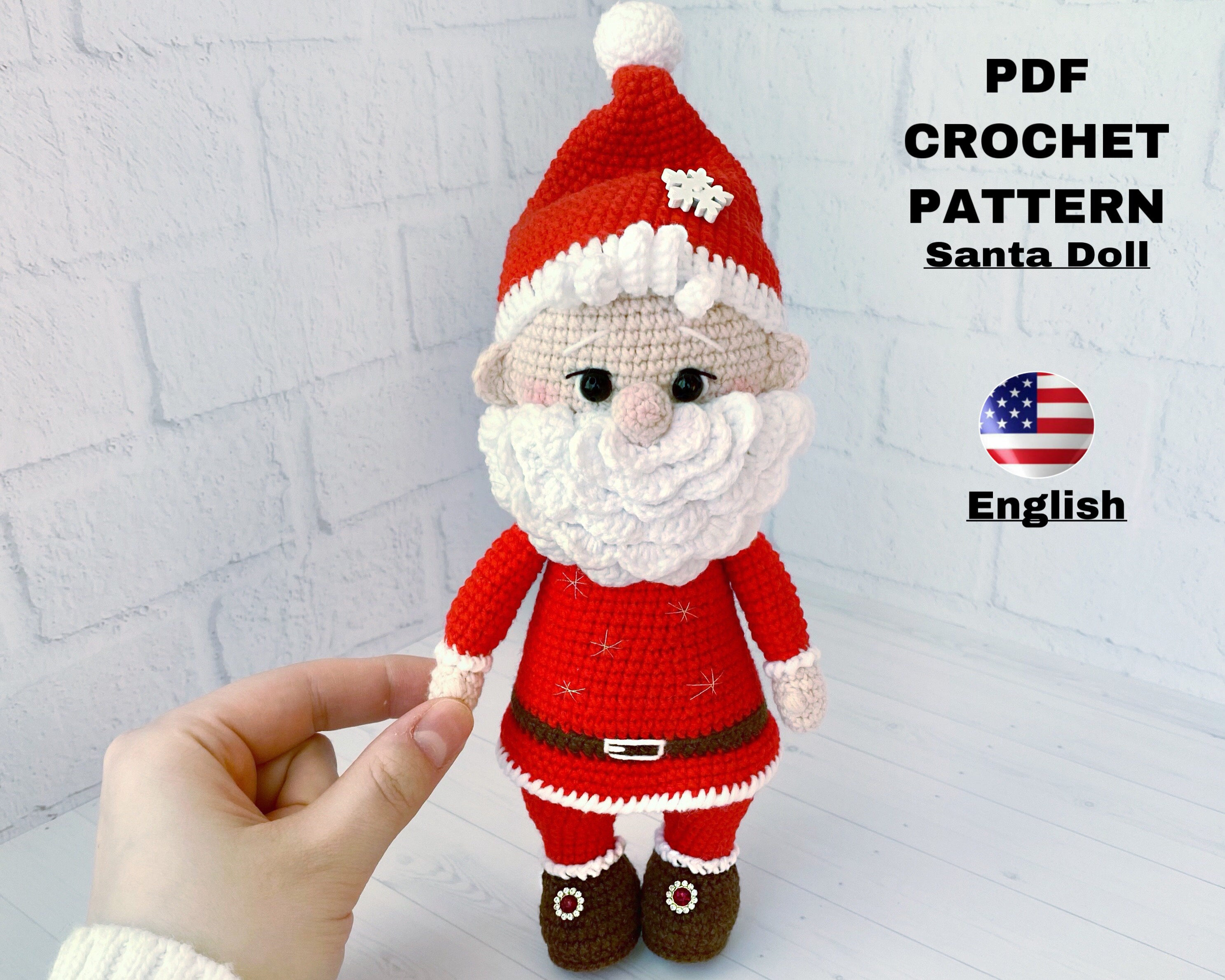 Crochet Pattern Santa Doll Amigurumi Doll Pattern Christmas - Etsy Canada