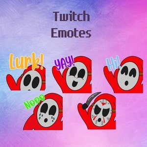 Shy Guy Twitch Emotes