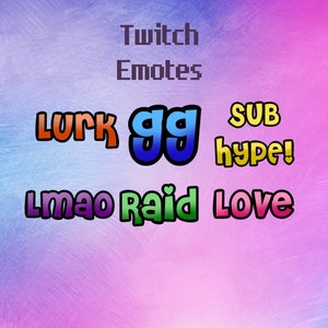 Twitch Emotes text