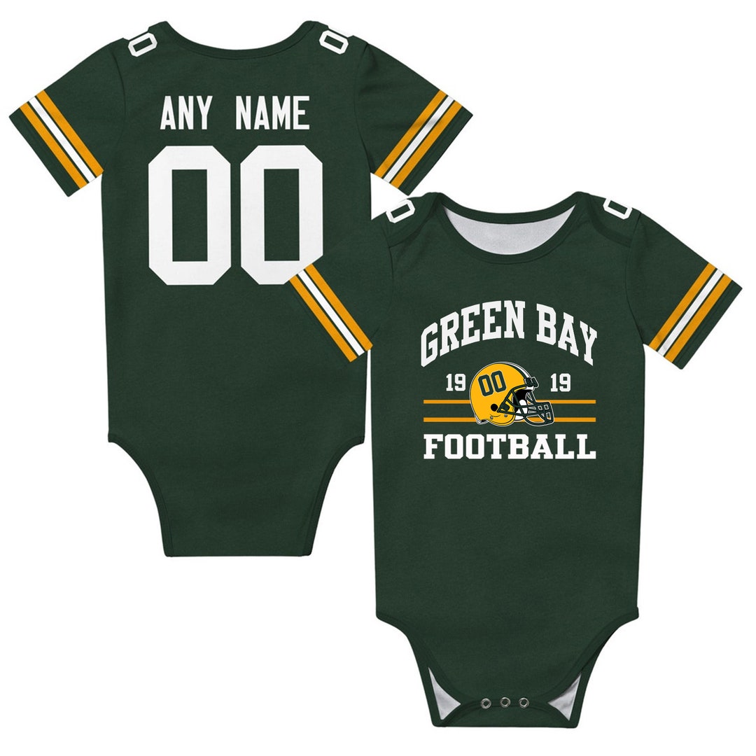 Green Bay Football Jersey Baby Suit Custom Green Bay Football Etsy