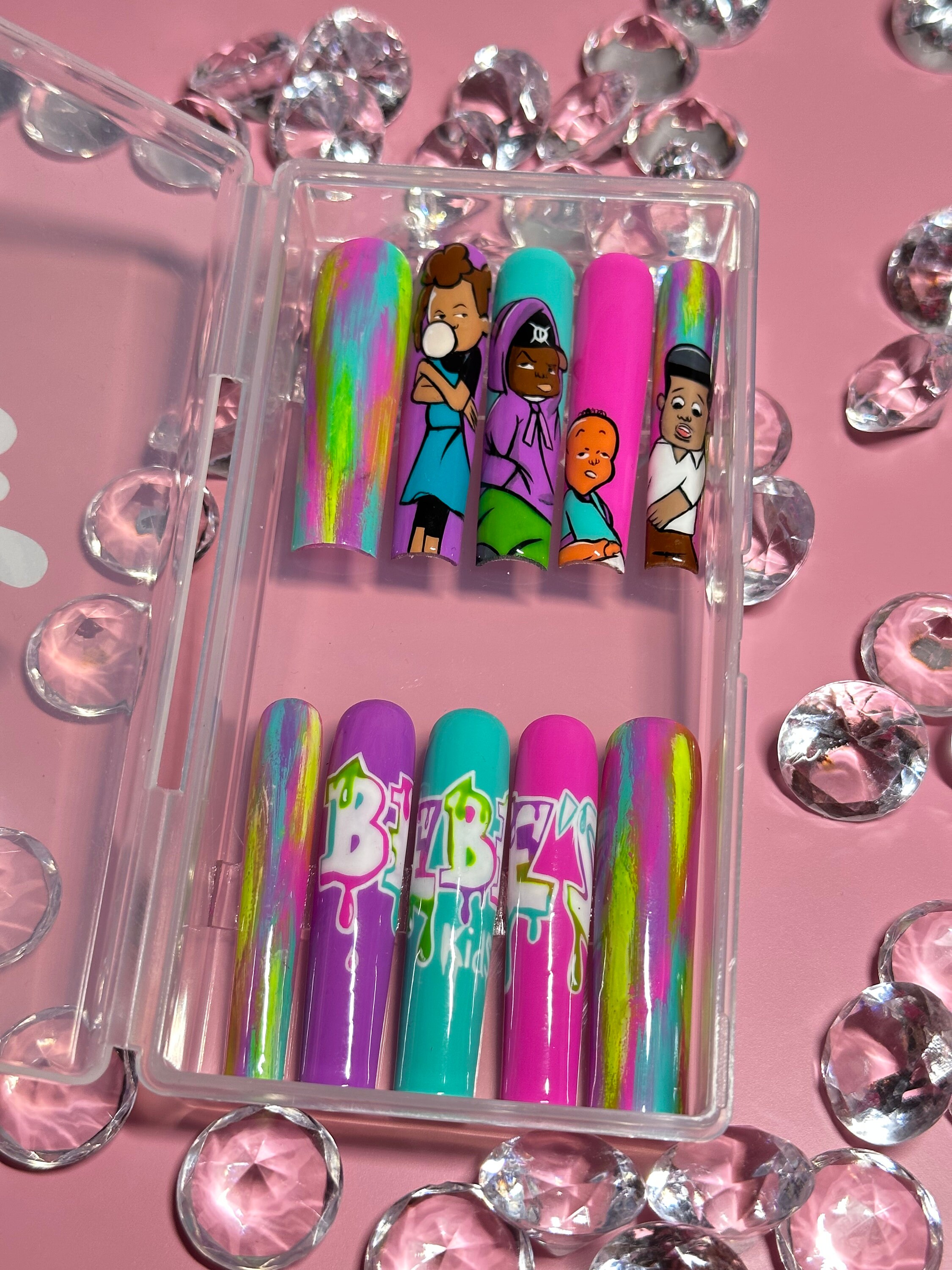 Bebes Kids 3XL Press on Nails Etsy