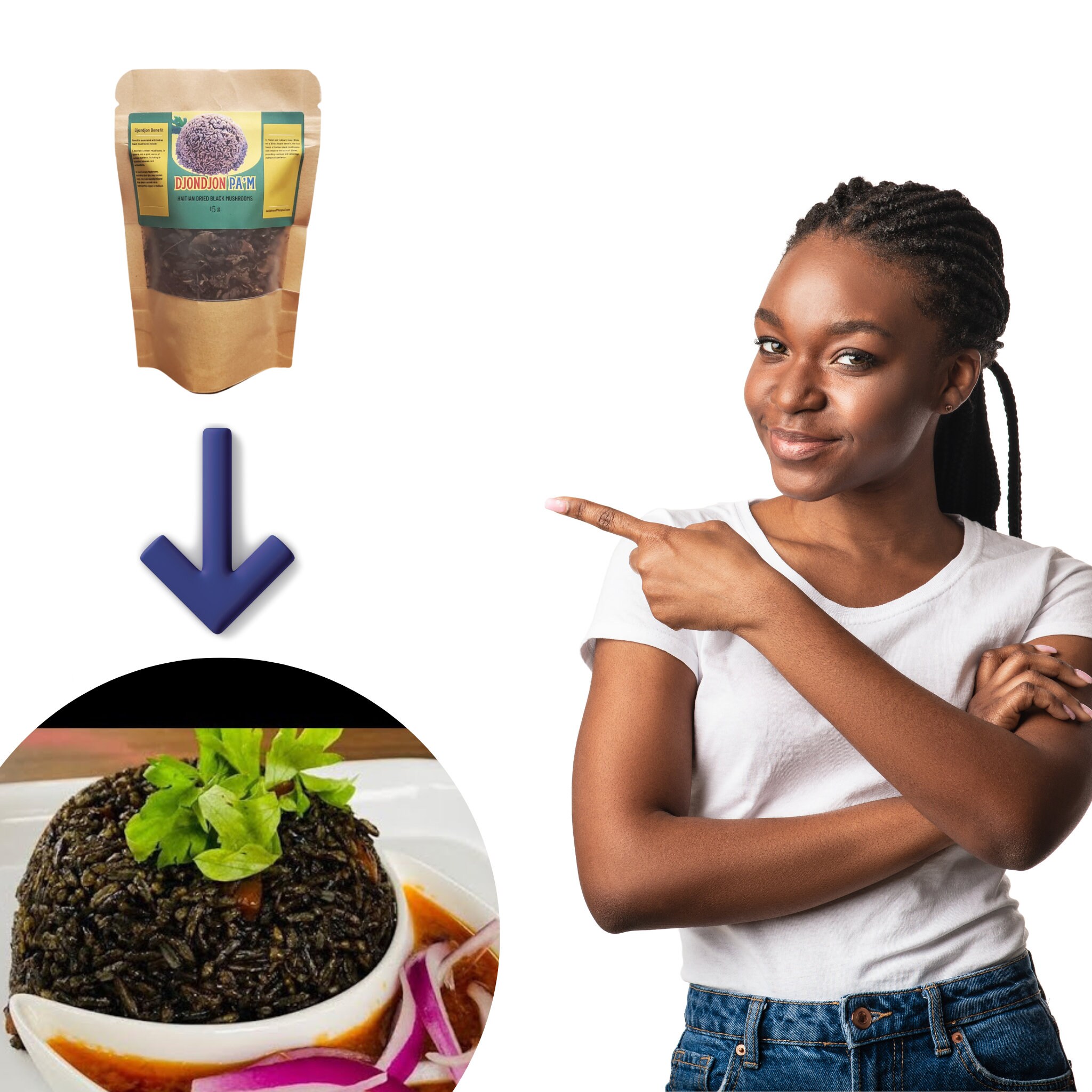 Djondjon, Haitian Djondjon, Dried Black Mushroom, Food, Haitian Food