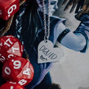 Druid Necklace, Gift for Gamer, 5E Character Gift, Fantasy Jewelry for Women, Gift for Gamer