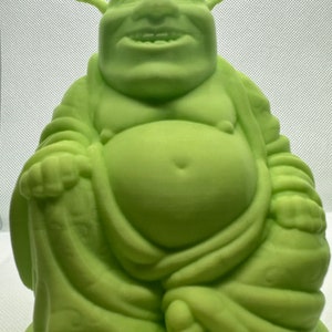 Shrek Buddha 3D Printed Statue Unique Decor for Your Space image 1