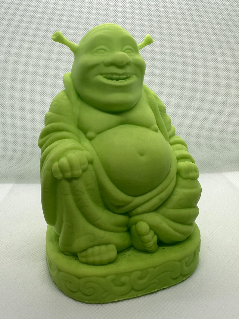 Shrek Buddha 3D Printed Statue Unique Decor for Your Space Etsy UK