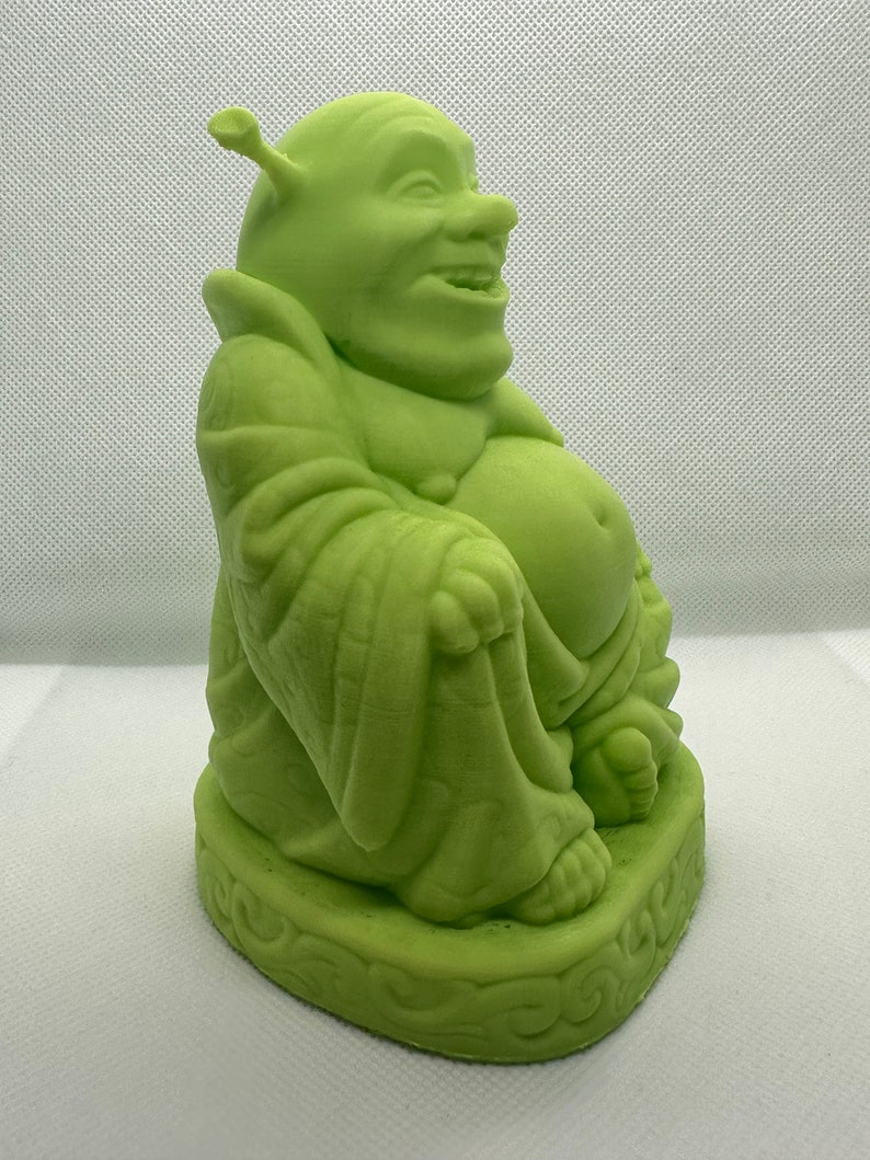 Shrek Buddha 3D Printed Statue Unique Decor for Your Space Etsy UK