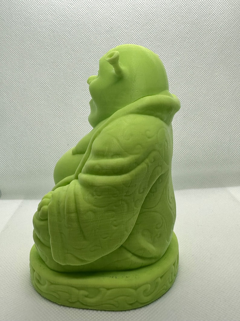 Shrek Buddha 3D Printed Statue Unique Decor for Your Space image 4