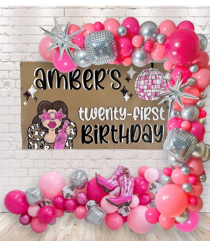 Painted Banner Birthday Banner Hand Painted Banner Kraft - Etsy